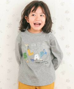 SLAP SLIP / スラップ スリップ Tシャツ | はたらくくるま恐竜みなとまち刺しゅう発砲プリントTシャツ