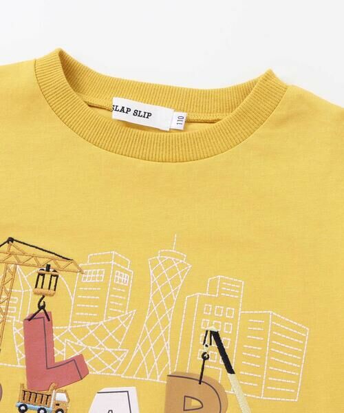 SLAP SLIP / スラップ スリップ Tシャツ | はたらくくるま恐竜みなとまち刺しゅう発砲プリントTシャツ | 詳細7