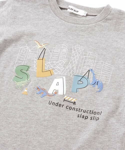 SLAP SLIP / スラップ スリップ Tシャツ | はたらくくるま恐竜みなとまち刺しゅう発砲プリントTシャツ | 詳細16