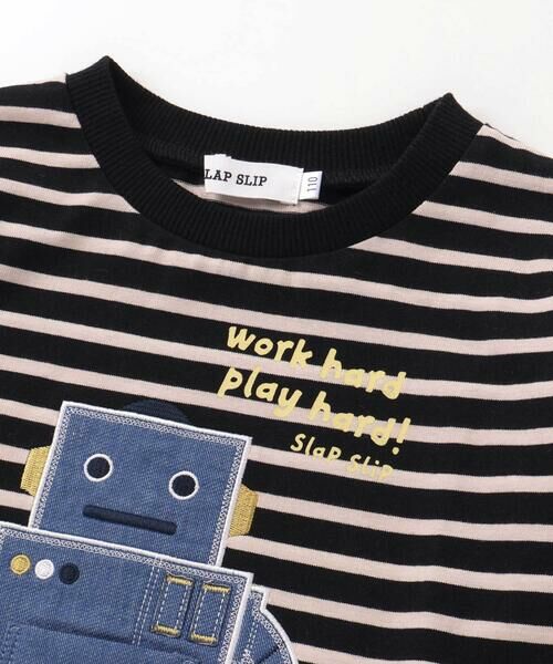SLAP SLIP / スラップ スリップ Tシャツ | 恐竜ロボットモチーフポケット付きTシャツ(80~130cm) | 詳細11
