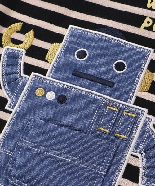 SLAP SLIP / スラップ スリップ Tシャツ | 恐竜ロボットモチーフポケット付きTシャツ(80~130cm) | 詳細13