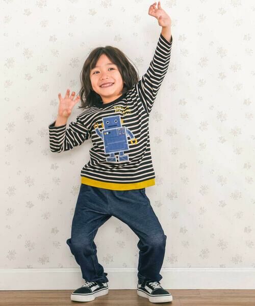 SLAP SLIP / スラップ スリップ Tシャツ | 恐竜ロボットモチーフポケット付きTシャツ(80~130cm) | 詳細7