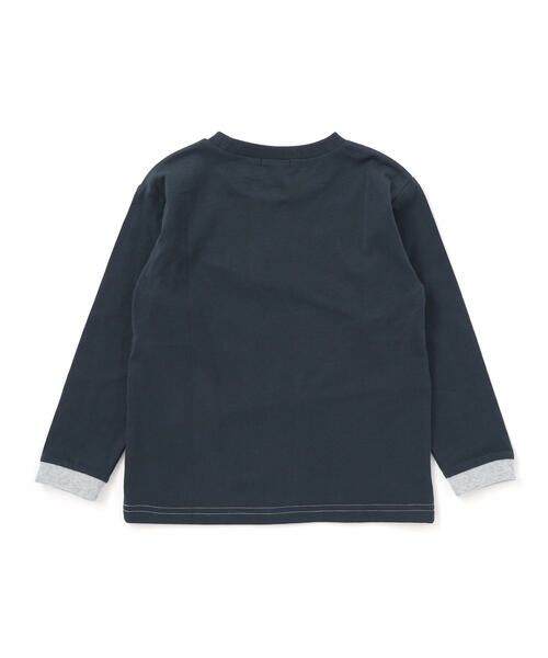 SLAP SLIP / スラップ スリップ Tシャツ | はたらくくるま電車ぐんぐんのぼるよ切り替えTシャツ(80~130cm) | 詳細2