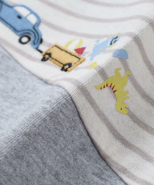 SLAP SLIP / スラップ スリップ Tシャツ | はたらくくるま電車ぐんぐんのぼるよ切り替えTシャツ(80~130cm) | 詳細8