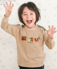 SLAP SLIP / スラップ スリップ Tシャツ | 恐竜サガラ刺しゅうワッフルTシャツ(80~130cm)