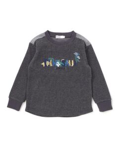 SLAP SLIP / スラップ スリップ Tシャツ | 恐竜サガラ刺しゅうワッフルTシャツ(80~130cm)