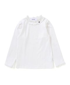 SLAP SLIP / スラップ スリップ Tシャツ | パフスリーブフリルモックネックTシャツ(80~130cm)