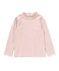 SLAP SLIP / スラップ スリップ Tシャツ | パフスリーブフリルモックネックTシャツ(80~130cm)