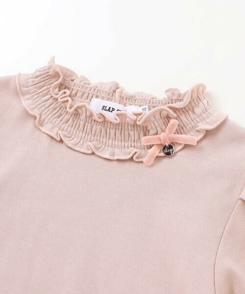 SLAP SLIP / スラップ スリップ Tシャツ | パフスリーブフリルモックネックTシャツ(80~130cm) | 詳細10