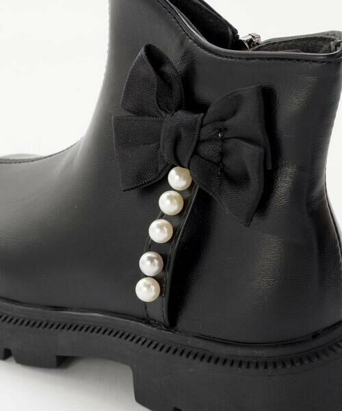 SLAP SLIP / スラップ スリップ ブーツ（ショート丈） | サイドパールリボンブーツ(16~20cm) | 詳細4