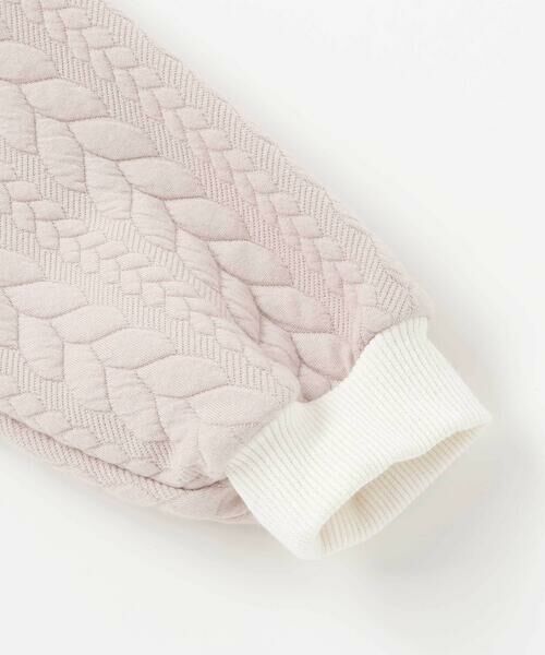 SLAP SLIP / スラップ スリップ ミニ丈・ひざ丈ワンピース | ウサギネコアニマルふわふわパッチ刺しゅう袖切り替えフーディーワンピース(80~130cm) | 詳細5