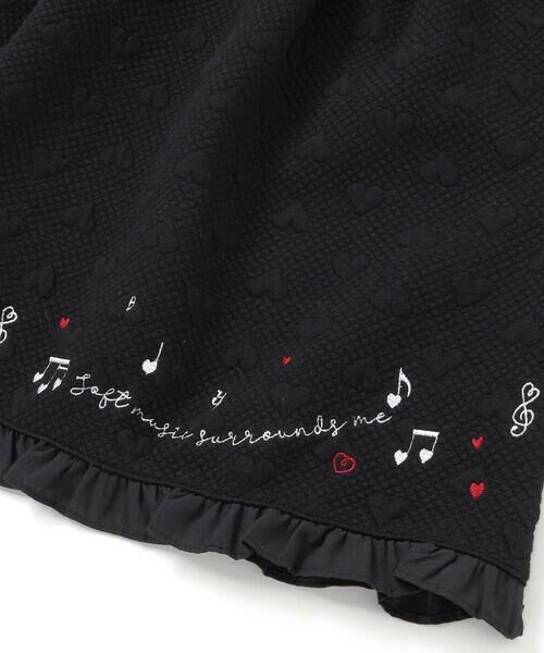 SLAP SLIP / スラップ スリップ ミニ丈・ひざ丈ワンピース | ハート音符刺しゅうポコポコキルトドッキングワンピース(80~130cm) | 詳細5