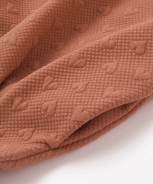 SLAP SLIP / スラップ スリップ ミニ丈・ひざ丈ワンピース | ハート音符刺しゅうポコポコキルトドッキングワンピース(80~130cm) | 詳細12