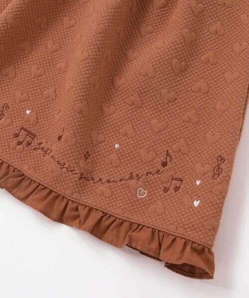 SLAP SLIP / スラップ スリップ ミニ丈・ひざ丈ワンピース | ハート音符刺しゅうポコポコキルトドッキングワンピース(80~130cm) | 詳細14