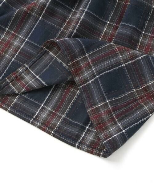 SLAP SLIP / スラップ スリップ ミニ丈・ひざ丈ワンピース | 【お揃い】ケーブルチェック切り替えスモッキングワンピース(80~130cm) | 詳細10