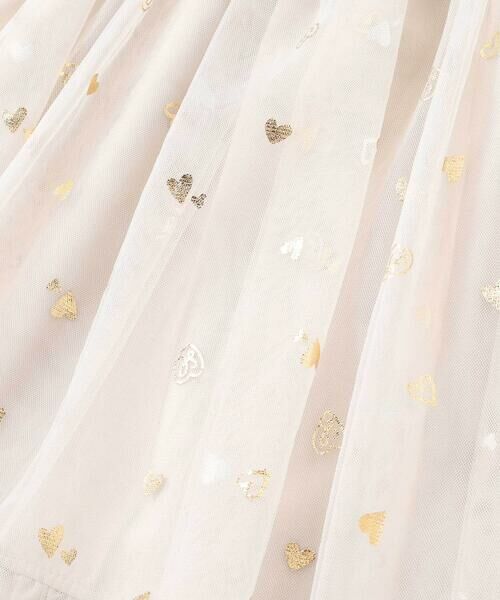 SLAP SLIP / スラップ スリップ ミニ丈・ひざ丈ワンピース | ニット×チュールハートたっぷり切替ワンピース(80~130cm) | 詳細3