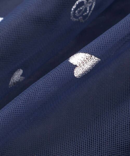 SLAP SLIP / スラップ スリップ ミニ丈・ひざ丈ワンピース | ニット×チュールハートたっぷり切替ワンピース(80~130cm) | 詳細16