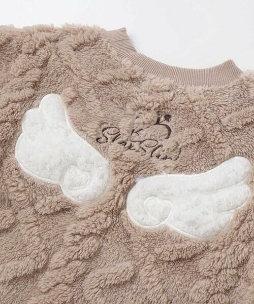 SLAP SLIP / スラップ スリップ ミニ丈・ひざ丈ワンピース | 【お揃い】天使の羽もこもこケーブルボアワンピース(80~130cm) | 詳細15