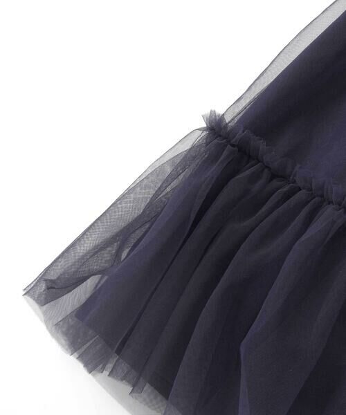 SLAP SLIP / スラップ スリップ ミニ丈・ひざ丈ワンピース | ハート音符刺しゅうオーガンジービッグカラーワンピース(80~130cm) | 詳細11