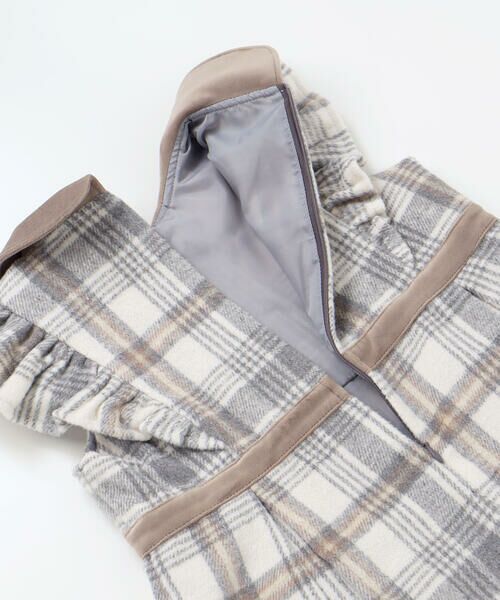 SLAP SLIP / スラップ スリップ ミニ丈・ひざ丈ワンピース | 【お揃い】襟付きタックスカートチェックジャンパースカート(90~130cm) | 詳細10