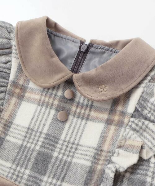 SLAP SLIP / スラップ スリップ ミニ丈・ひざ丈ワンピース | 【お揃い】襟付きタックスカートチェックジャンパースカート(90~130cm) | 詳細7