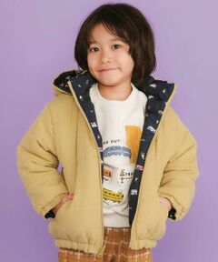 SLAP SLIP / スラップ スリップ ダウンジャケット・ベスト | 無地プリント柄リバーシブルコート(80~130cm)