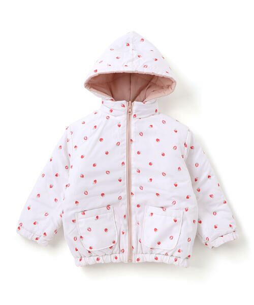 SLAP SLIP / スラップ スリップ ダウンジャケット・ベスト | 無地プリント柄リバーシブルコート(80~130cm) | 詳細4