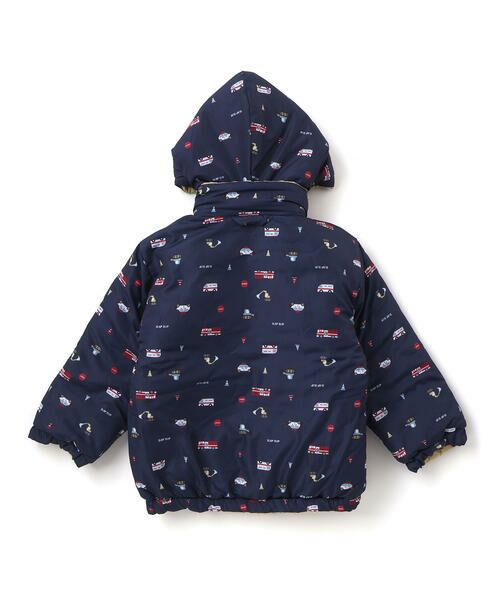 SLAP SLIP / スラップ スリップ ダウンジャケット・ベスト | 無地プリント柄リバーシブルコート(80~130cm) | 詳細9