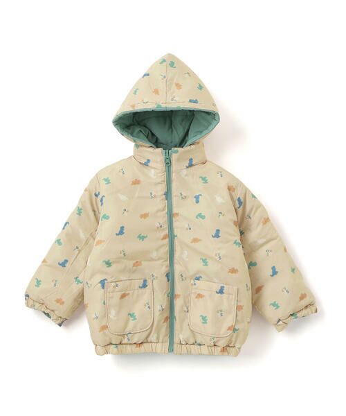 SLAP SLIP / スラップ スリップ ダウンジャケット・ベスト | 無地プリント柄リバーシブルコート(80~130cm) | 詳細30