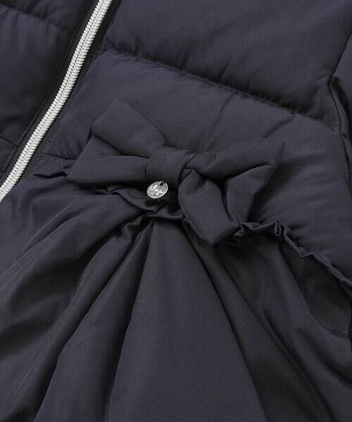SLAP SLIP / スラップ スリップ ダウンジャケット・ベスト | フード付き腰リボンペプラムダウンコート(90~130cm) | 詳細9