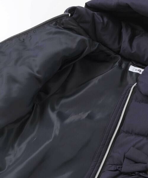 SLAP SLIP / スラップ スリップ ダウンジャケット・ベスト | フード付き腰リボンペプラムダウンコート(90~130cm) | 詳細13