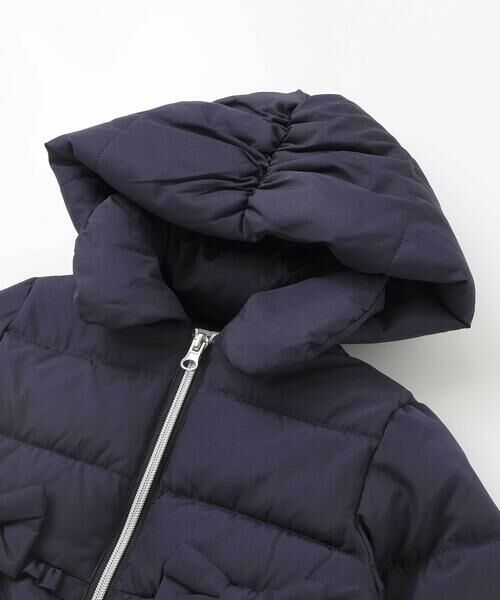 SLAP SLIP / スラップ スリップ ダウンジャケット・ベスト | フード付き腰リボンペプラムダウンコート(90~130cm) | 詳細5