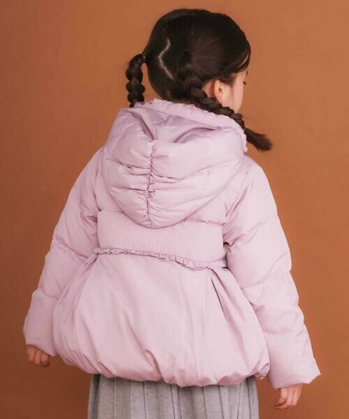 SLAP SLIP / スラップ スリップ ダウンジャケット・ベスト | フード付き腰リボンペプラムダウンコート(90~130cm) | 詳細16