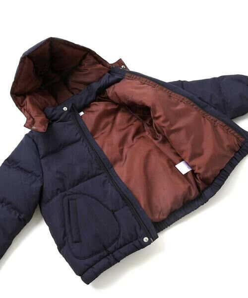 SLAP SLIP / スラップ スリップ ダウンジャケット・ベスト | フード付き表裏配色ダウンコート(90~130cm) | 詳細5