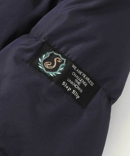 SLAP SLIP / スラップ スリップ ダウンジャケット・ベスト | フード付き表裏配色ダウンコート(90~130cm) | 詳細6