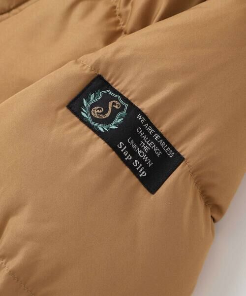 SLAP SLIP / スラップ スリップ ダウンジャケット・ベスト | フード付き表裏配色ダウンコート(90~130cm) | 詳細12