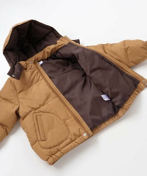 SLAP SLIP / スラップ スリップ ダウンジャケット・ベスト | フード付き表裏配色ダウンコート(90~130cm) | 詳細16