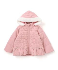 SLAP SLIP / スラップ スリップ ノーカラージャケット | ファー付きフードキルト中綿ジャケット(80~130cm)