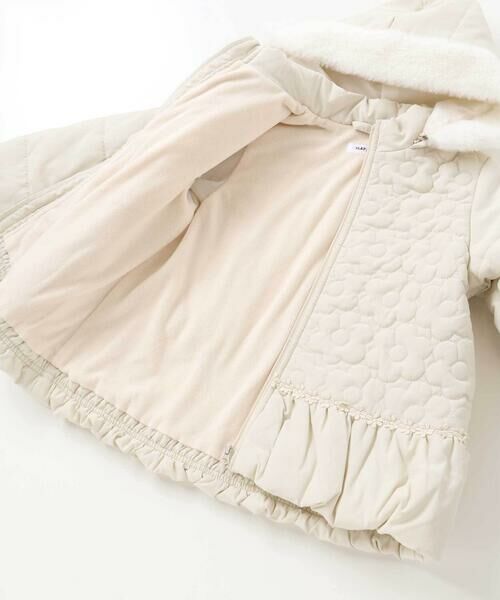 SLAP SLIP / スラップ スリップ ノーカラージャケット | ファー付きフードキルト中綿ジャケット(80~130cm) | 詳細5