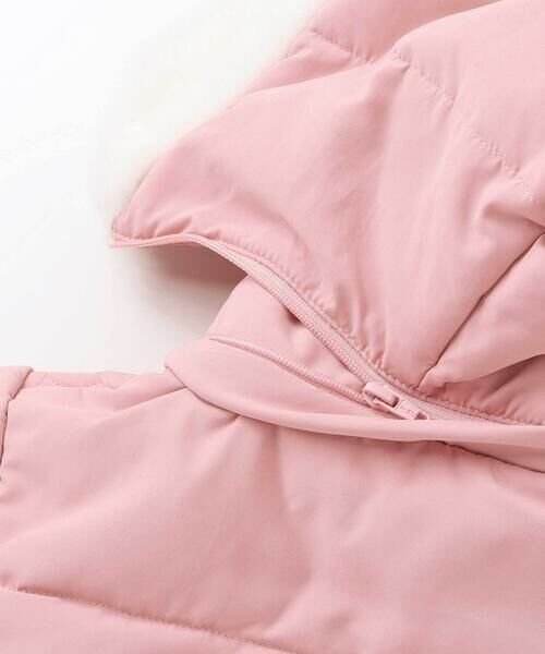 SLAP SLIP / スラップ スリップ ノーカラージャケット | ファー付きフードキルト中綿ジャケット(80~130cm) | 詳細16
