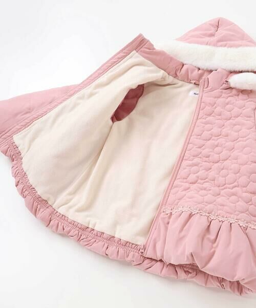 SLAP SLIP / スラップ スリップ ノーカラージャケット | ファー付きフードキルト中綿ジャケット(80~130cm) | 詳細24