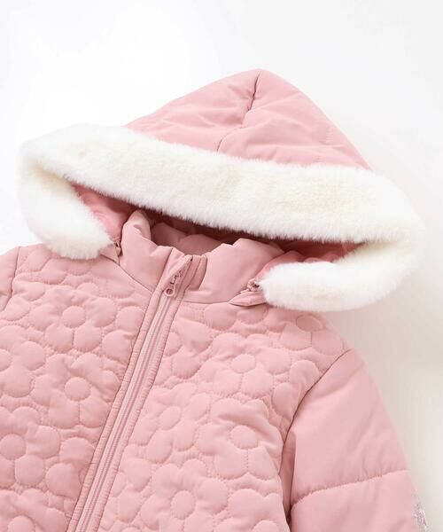 SLAP SLIP / スラップ スリップ ノーカラージャケット | ファー付きフードキルト中綿ジャケット(80~130cm) | 詳細15