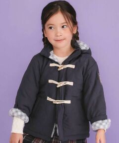 SLAP SLIP / スラップ スリップ ダウンジャケット・ベスト | キルトタフタ×チェックファーダッフルコート(80~130cm)