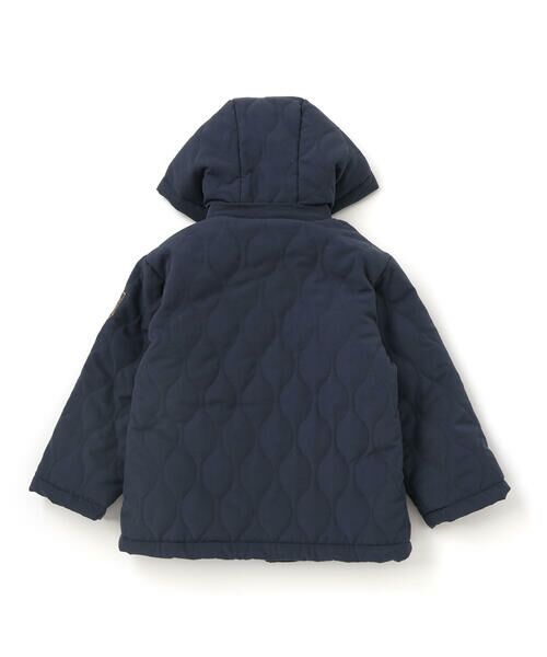SLAP SLIP / スラップ スリップ ダウンジャケット・ベスト | キルトタフタ×チェックファーダッフルコート(80~130cm) | 詳細4