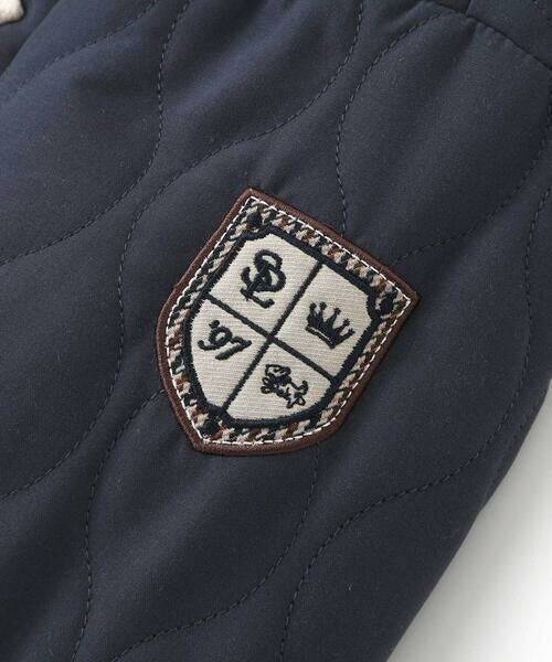 SLAP SLIP / スラップ スリップ ダウンジャケット・ベスト | キルトタフタ×チェックファーダッフルコート(80~130cm) | 詳細5