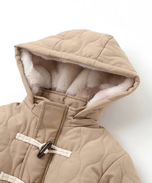 SLAP SLIP / スラップ スリップ ダウンジャケット・ベスト | キルトタフタ×チェックファーダッフルコート(80~130cm) | 詳細12