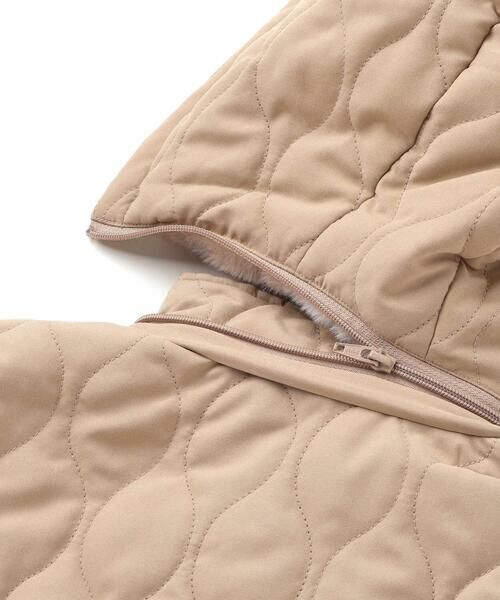 SLAP SLIP / スラップ スリップ ダウンジャケット・ベスト | キルトタフタ×チェックファーダッフルコート(80~130cm) | 詳細13