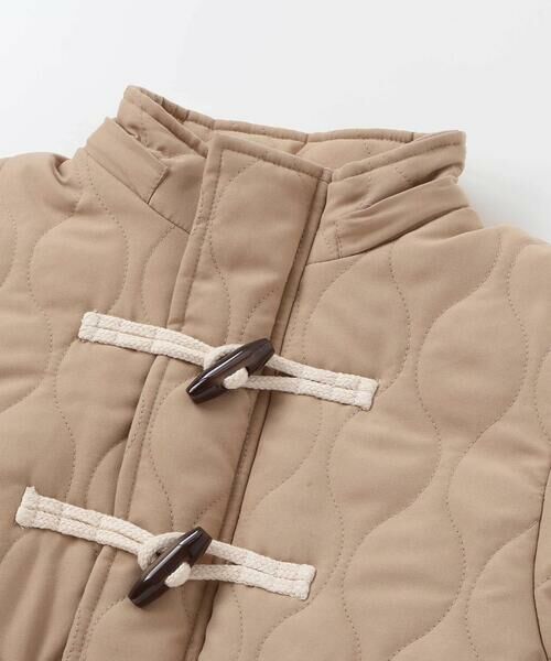 SLAP SLIP / スラップ スリップ ダウンジャケット・ベスト | キルトタフタ×チェックファーダッフルコート(80~130cm) | 詳細14
