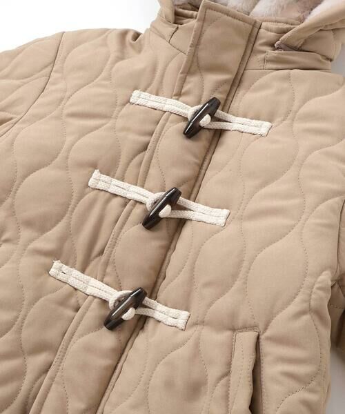 SLAP SLIP / スラップ スリップ ダウンジャケット・ベスト | キルトタフタ×チェックファーダッフルコート(80~130cm) | 詳細15