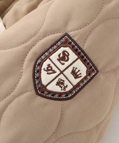 SLAP SLIP / スラップ スリップ ダウンジャケット・ベスト | キルトタフタ×チェックファーダッフルコート(80~130cm) | 詳細16